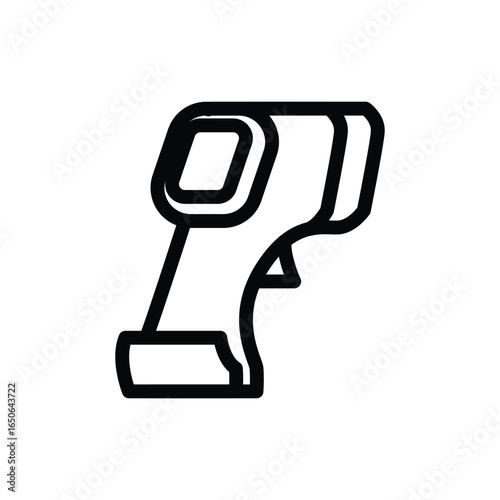 thermo gun outline icon vector design good for web or mobile app