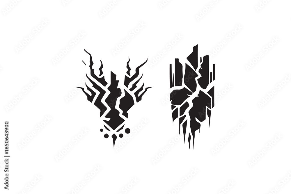 Fototapeta premium hand drawn brush stroke ink sketch vector