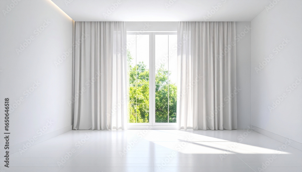 Fototapeta premium white empty room