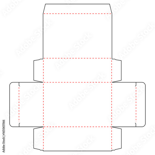 Soap box die cut template