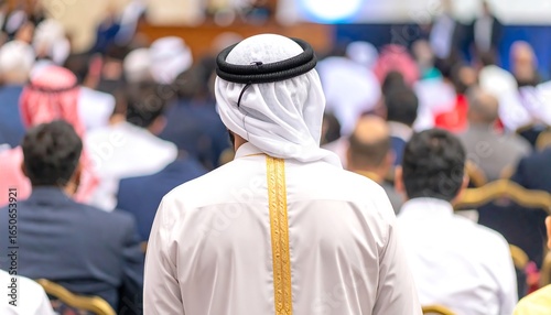 Attendees at a large public gathering.