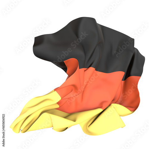 Black red and gold the colo...
