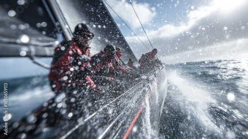 Team Adjusts Sailing Technique to Navigate Changing Wind Conditions