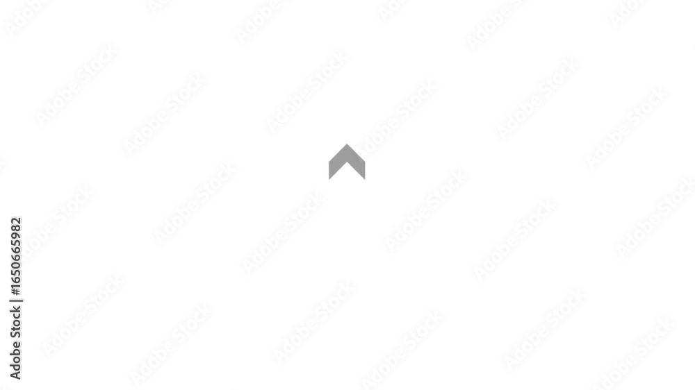 Up-directional arrow loop animation. Arrow moving Up on black background.Up direction animated arrow.Animation of sweep arrow icon,