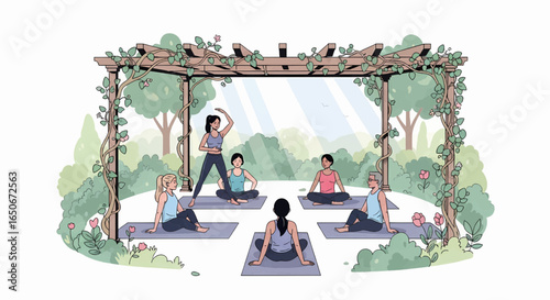 Outdoor Yoga Class Find Serenity in Nature's Embrace
