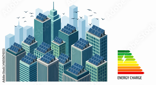 Solar Panels on City Buildings Sustainable Energy and Green Solutions for Urban Environments
