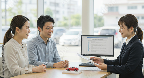 車関係の営業をするアジア人女性