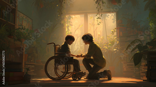 Understanding Global Developmental Delay illustration. Global Developmental Delay Support and Care by Parents. Visual Representation of Educational Images for develop Delay Awareness. mental health