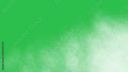 Smoke on green screen background motion graphic effects. 