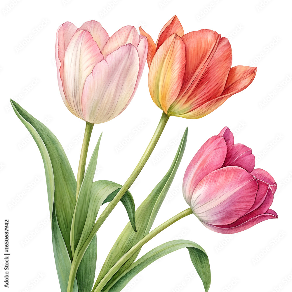 Fototapeta premium bouquet of tulips