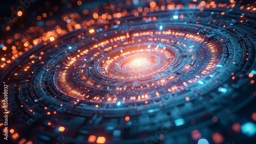 Wallpaper Mural Red Blue Technology Galaxy Scene Torontodigital.ca