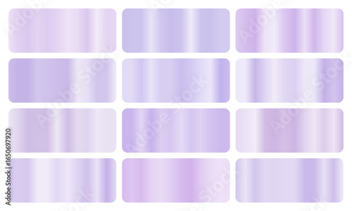 Gradiente etereo che sfuma dal blu tenue al viola pallido, evocando serenita cosmica. Perfetto per interfacce futuristiche, sfondi onirici e progetti di design minimalista.