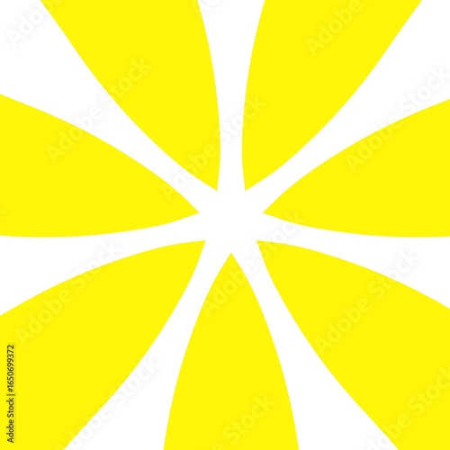 Wallpaper Mural Background with a scattered or radial pattern of rays emanating from the center point outward in yellow and white colors. Torontodigital.ca