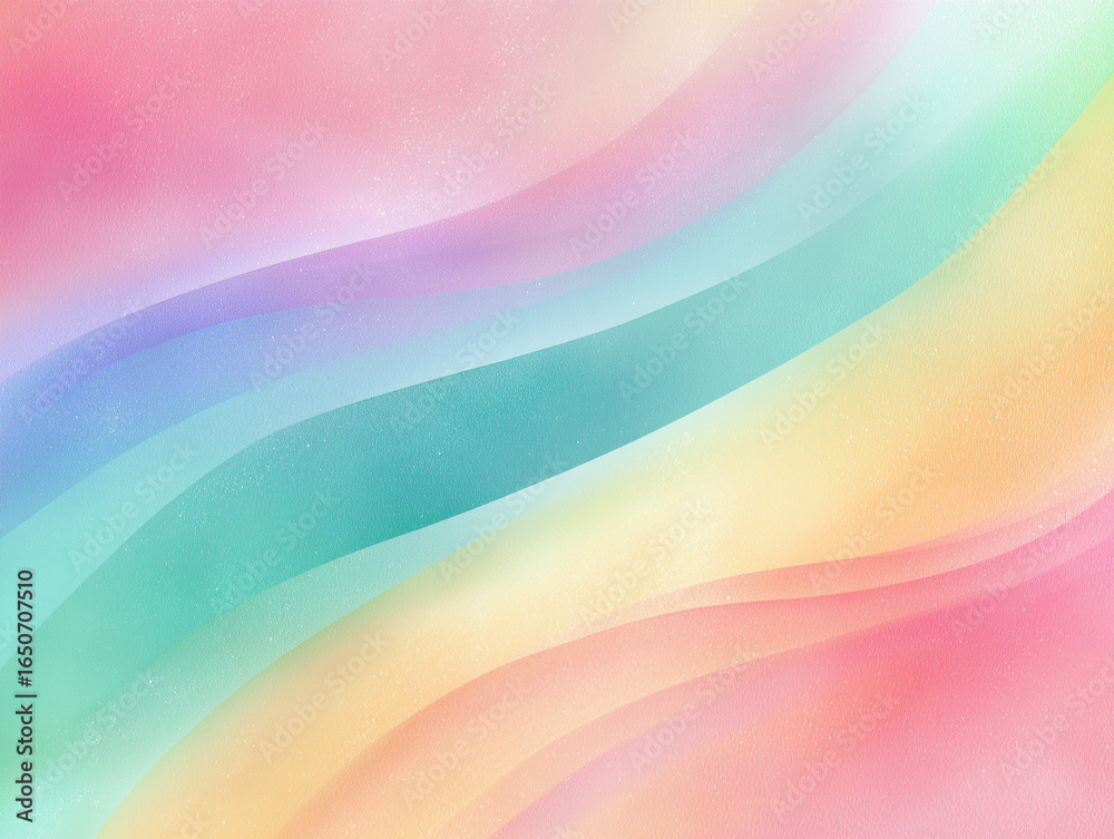 Obraz premium Soft Rainbow Pastel Gradient Background with Organic Texture