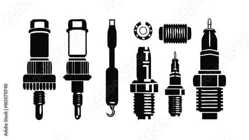 Set of screwdrivers and screwdriver bits with metal and electrical tools
