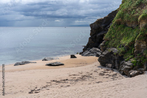 Praia Area Da Fame, Foz Beach, Lugo, España – Dramatic Coastal Scene