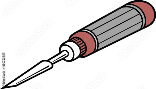Precisely crafted awl tool for detailed crafting and precise marking on various materials