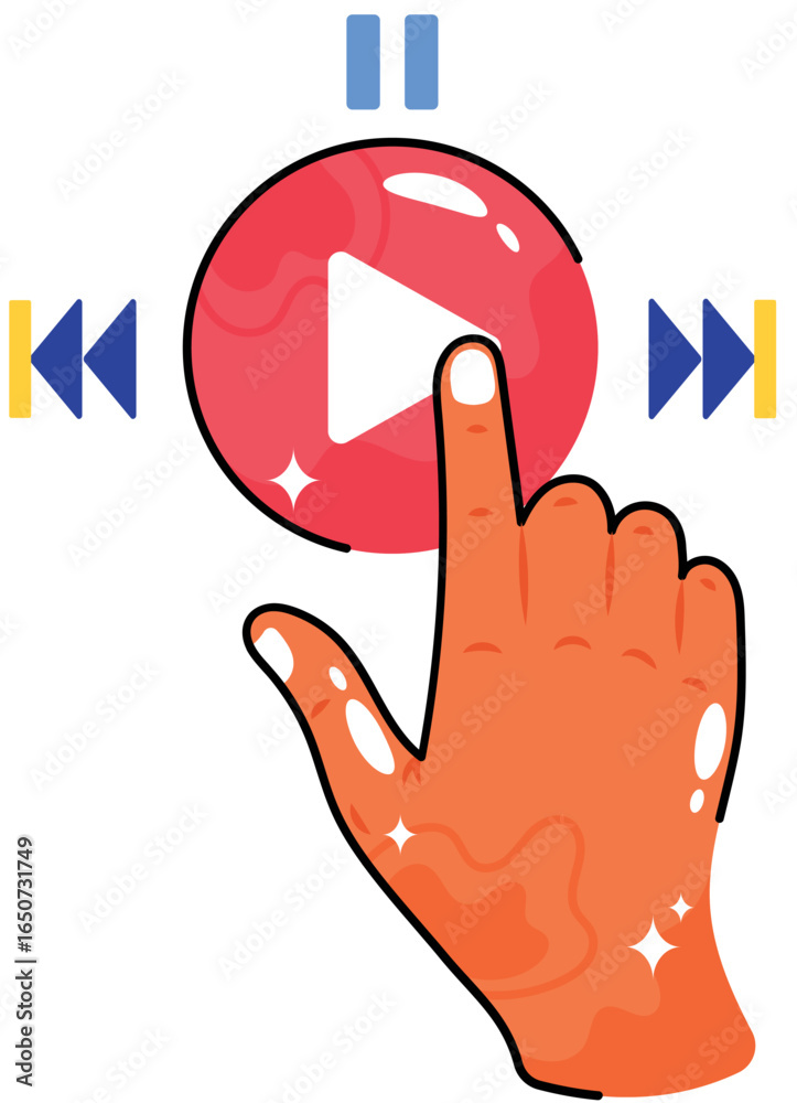 Fototapeta premium stickers pack of Social Media