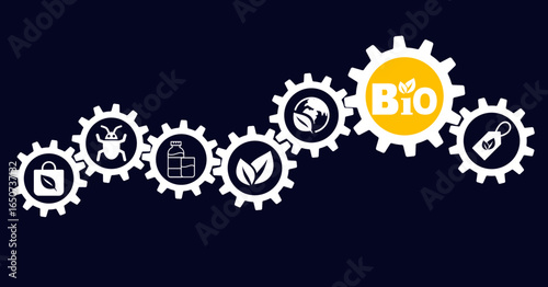 Foto Vector banner biosafety