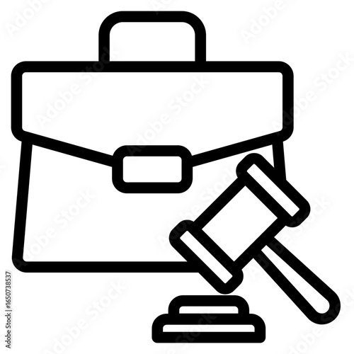 Case lawicon vector illustration