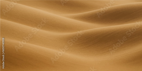 Golden waves of soft silk ripple like desert dunes, a luxurious sandy texture