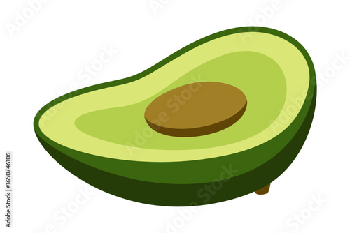 Avocado Half Inspired Lounger with Pit Cushion in Center