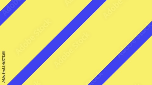 Blue Diagonal Stripes on Yellow Animated Background. Blue Diagonal Stripes Motion background