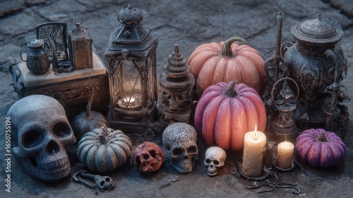 various accessories on Halloween