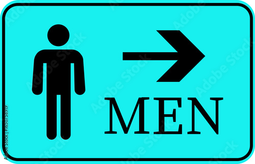 Toilet Icon.square toilet signs collection, male, female and neutral gender, vector Illustration.Public bathroom pictogram. Male and female gender silhouette for lavatory door.