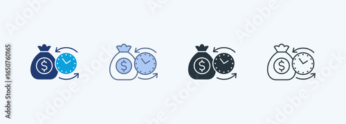 Return On Investment Multiple Style Icon Collection