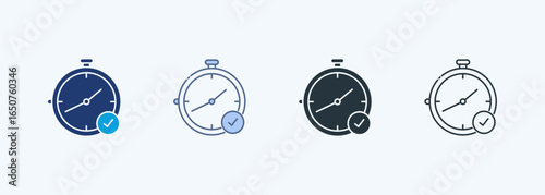 Clock Multiple Style Icon Collection