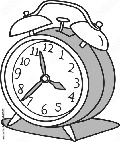 alarm clock ringing wake up vector
