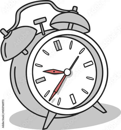 alarm clock ringing wake up vector
