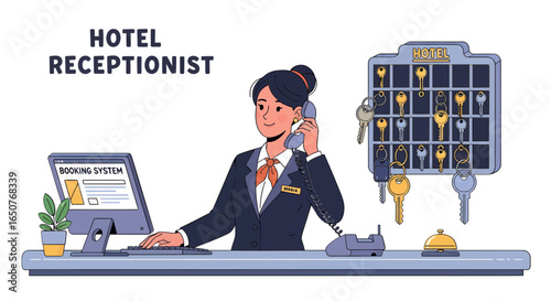 Hotel Receptionist Friendly Service & Seamless Check-in