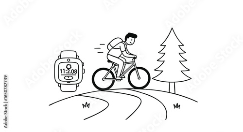 Athlete Tracking with a Smartwatch An Illustration of Outdoor Fitness and Technology