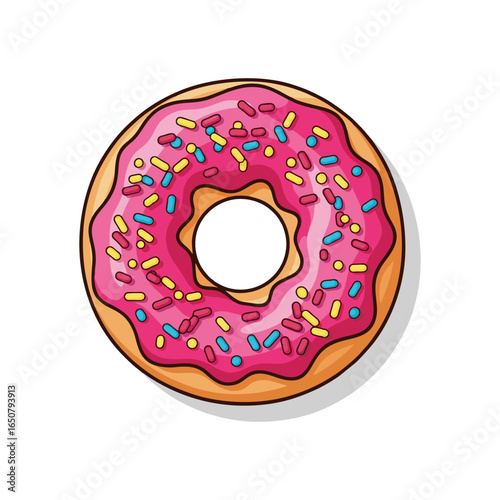 donut isolated on white background