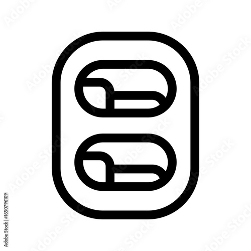 Capsule Hotel Icon Vector Symbol Design Illustration