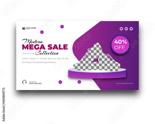 Mega Sale Collection for Modern Special Offer Promotion Design Template