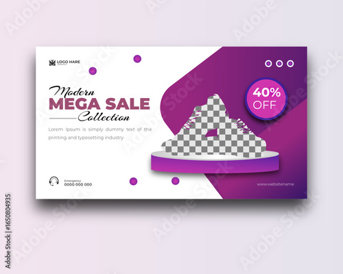 Mega Sale Collection for Modern Special Offer Promotion Design Template