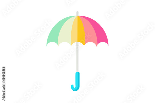 Clear Umbrella with Rainbow Tint Suspended Mid Dri