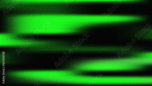 An abstract background with horizontal green lines and a grainy texture, creating a futuristic, digital art effect.