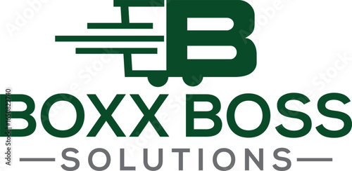 B Dump truck logo vector for construction company. Heavy equipment template vector illustration for your brand.