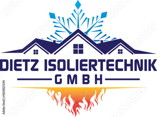 heating and cooling hvac illustration graphic vector logo emblem template modern premium design home service