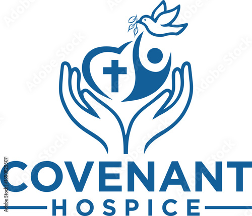 green and blue health and medical logo