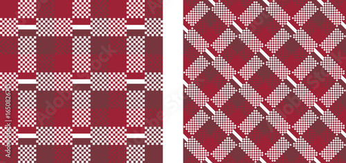 latvia pattern set. plaid background for decoration and etc. vector illustration