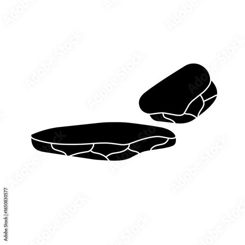 black stone slab