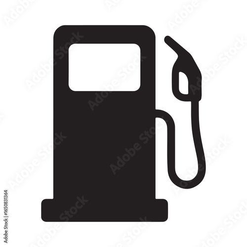 Gas Station Fuel Pump Icon Vector