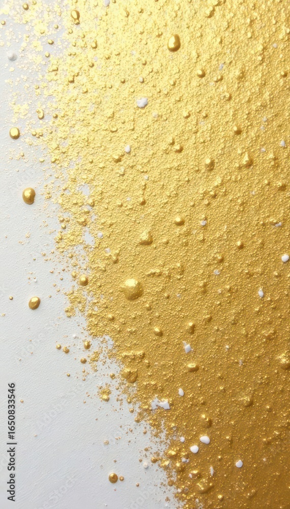 Obraz premium Close-up of textured gold and white art painting , luxury, fine art, artistic