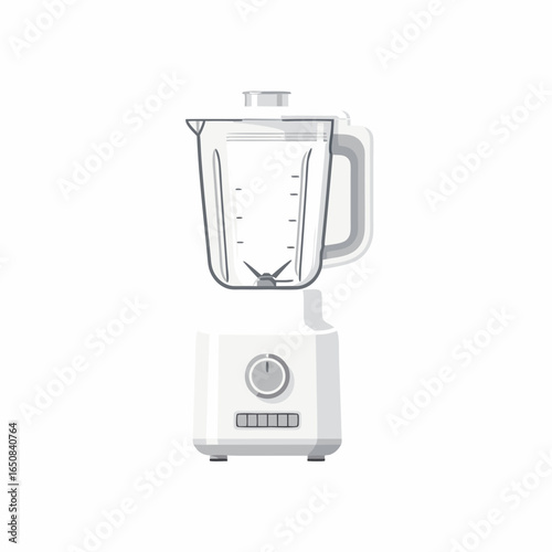 Minimalist kitchen appliance: A clean and contemporary blender design against a plain background