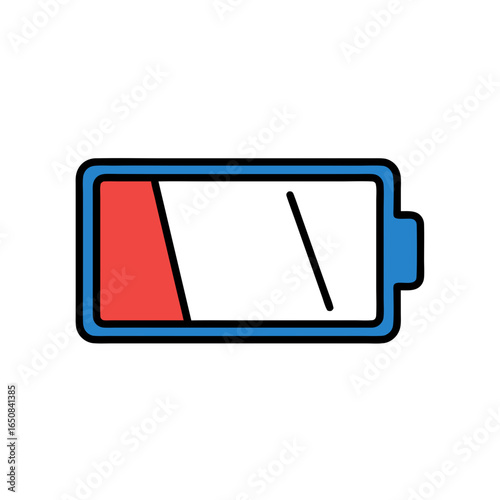 Low Battery Indicator Symbolizing Power Depletion and Device Energy Status Reminder 75 characters